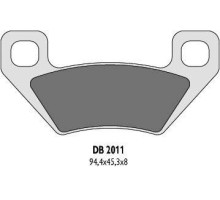 Гальмувальні колодки delta braking kh395 arctic cat - заміна db2011mx-d та db2011qd-d