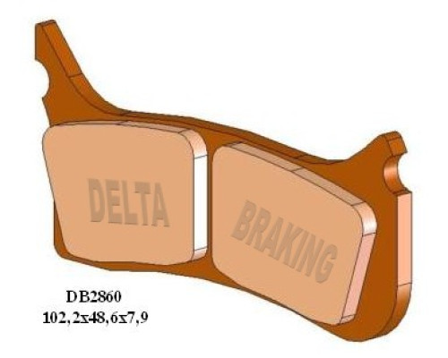 Гальмувальні колодки delta braking kh406 supermoto перед