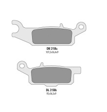 Гальмувальні колодки delta braking kh446 YAMAHA yfm 550 grizzly '11-14, yfm 700 grizzly '07-18 задні праві - заміна db2158mx-d та db2158qd-d