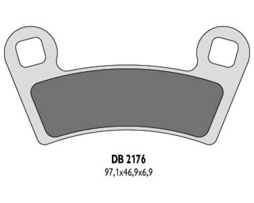Гальмівні колодки delta braking kh456 polaris - заміна db2176mx-d та db2176qd-d