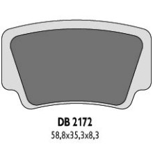 Гальмівні колодки delta braking kh463 ktm quad - заміна db2172mx-d та db2172qd-d