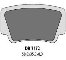 Гальмівні колодки delta braking kh463 ktm quad - заміна db2172mx-d та db2172qd-d
