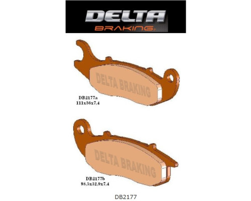 Гальмувальні колодки delta braking kh465 honda crf 230/250l, ajp pr7 передні - заміна db2177mx-d та db2177qd-d