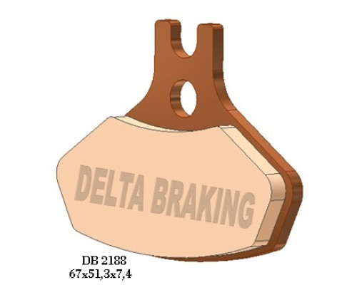 Гальмівні колодки delta braking kh468 can-am ds 450 (08-14) передні - заміна db2188mx-n та db2188qd-n