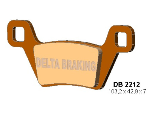 Гальмувальні колодки delta braking kh600 kymco mxu - заміна db2212mx-d та db2212qd-d