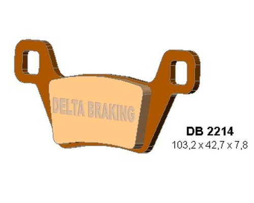 Гальмівні колодки delta braking kh600 передні kymco mxu 500 '09-'14, mxu 550 '10-'21, mxu/uxv 700 '13-'21