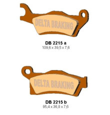 Гальмувальні колодки delta braking kh617 can-am outlander 800/1000 '12, renegade 1000 '12 передня права, задня - заміна db2215mx-d та db2215qd-d