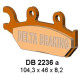 Гальмівні колодки delta braking kh645 can am maveric 1000 права - заміна db2236mx-d та db2236qd-d