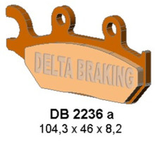Гальмівні колодки delta braking kh645 can am maveric 1000 права - заміна db2236mx-d та db2236qd-d