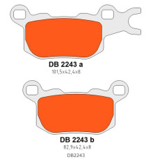 Гальмувальні колодки delta braking kh684 задні ліві can-am defender/traxter 800 '17-'21,can-am defender/traxter 976 '17-'22