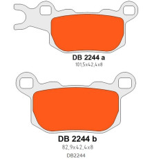 Гальмувальні колодки delta braking kh685 задні ліві can-am defender/traxter 800 '17-'21, can-am defender/traxter 976 '17-'22