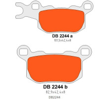 Гальмувальні колодки delta braking kh685 задні ліві can-am defender/traxter 800 '17-'21, can-am defender/traxter 976 '17-'22