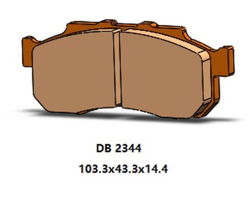 Гальмувальні колодки delta braking kh712 передні HONDA sxs 500 pioneer '15-'22, sxs 520 pioneer '21-'22, sxs 700 pioneer '16-'22