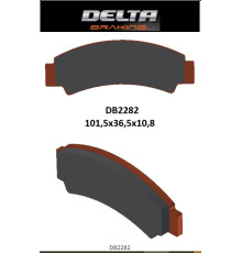 Гальмівні колодки delta braking kh726 cf moto c-force 400/450/500/600 '17-21, z-force 950/1000 '18-21, u-force 1000 '19-21 передня л/п