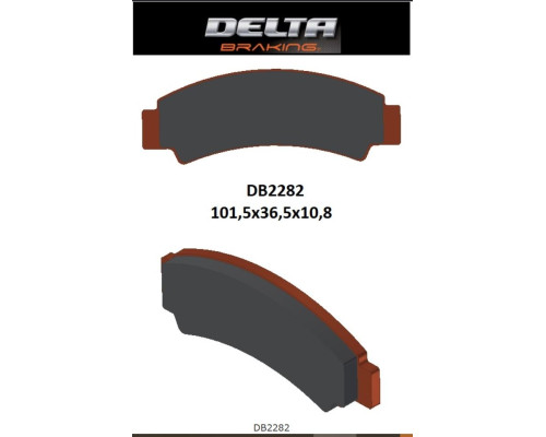 Гальмівні колодки delta braking kh726 cf moto c-force 400/450/500/600 '17-21, z-force 950/1000 '18-21, u-force 1000 '19-21 передня л/п