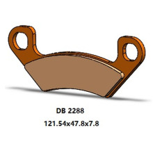 Гальмувальні колодки delta braking kh742 задні arctic cat prowler 812 pro '19-'21, wildcat 1000 '19-'21, cushman hauler diesel '19-'20