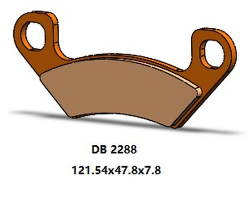 Гальмувальні колодки delta braking kh742 задні arctic cat prowler 812 pro '19-'21, wildcat 1000 '19-'21, cushman hauler diesel '19-'20