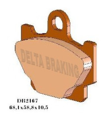 Гальмівні колодки delta braking kh81 - заміна db2167mx-d та db2167qd-d