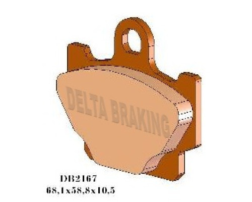 Гальмівні колодки delta braking kh81 - заміна db2167mx-d та db2167qd-d