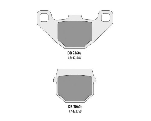 Гальмівні колодки delta braking kh83 - заміна db2060mx-d та db2060qd-d