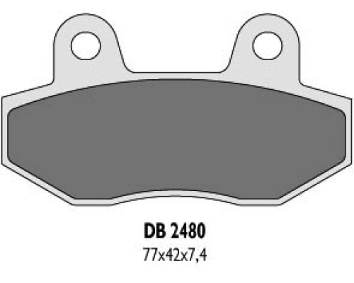 Гальмівні колодки delta braking kh86 - заміна db2480mx-n та db2480qd-n