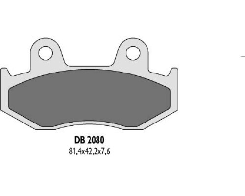 Гальмівні колодки delta braking kh92, kh323 - заміна db2080mx-n та db2080qd-n