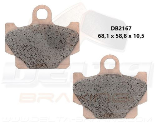 Передні гальмівні колодки delta kh81 - заміняє db2167mx-d та db2167qd-d YAMAHA xv 250 virago '89-'94, sr 125 '92-'96, sr 250 '96-'00, xs 400 '82, xj 650/xj 650 turbo 82-' 83, xt 600 '84-'86, rd 125 '82-'84