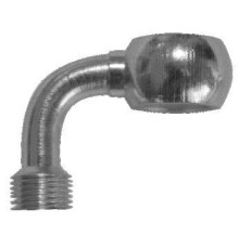 Гальмівний шланг fren tubo hom. harley 90° (11.3mm) хром