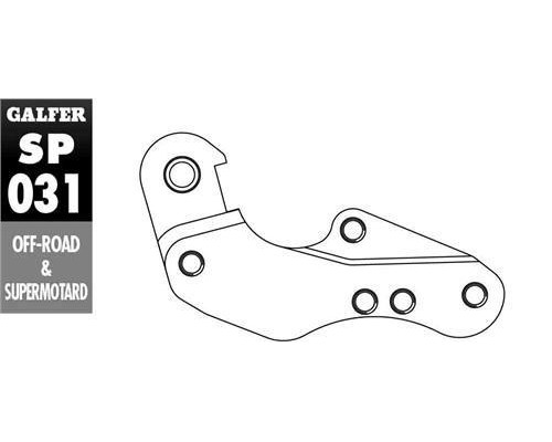 Адаптер гальмівного диска galfer 260mm YAMAHA wr/yz 125 `01-07 yzf 250/426/450 '01-07 wrf 250/426/450 00-15