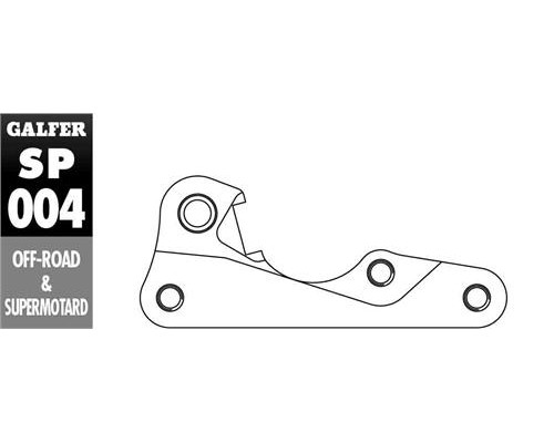 Адаптер гальмівного диска galfer 270mm YAMAHA wr/yz 125 `01-07 yzf 250/426/450 '01-07 wrf 250/426/450 00-15