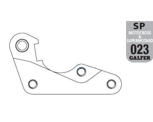 Адаптер гальмівного диска galfer 270mm YAMAHA yzf 250/450 '08-
