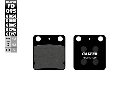 Колодки гальмівні galfer kh054 напівметал