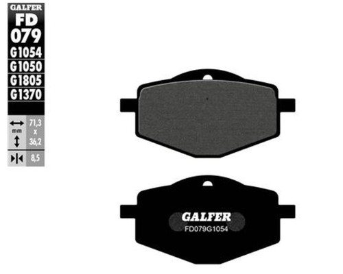 Гальмівні колодки galfer kh101 напівметалеві (спецпропозиція) роз