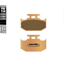 Гальмівні колодки galfer kh152 sintered metal (gold) off road