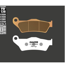 Galfer brake pads kh181 sintered metal (gold) off road racing ktm sx/exc '92-'20 (brembo)