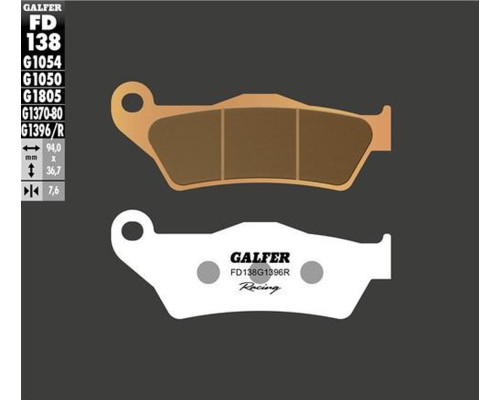 Galfer brake pads kh181 sintered metal (gold) off road racing ktm sx/exc '92-'20 (brembo)