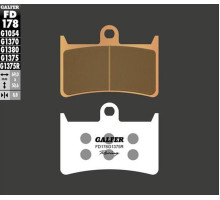 Гальмівні колодки galfer kh252 / kh380 спічений метал (золото) sport racing