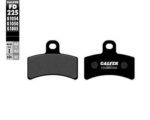 Гальмівні колодки galfer kh291 напівметалеві газ газ