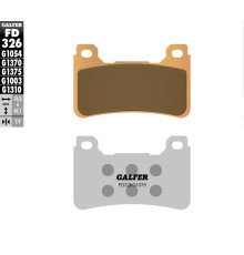 Гальмівні колодки galfer kh390 sintered metal (gold) sport front (HONDA cbr 600rr '05-'16, cbr 1000rr '04-16, vfr 800f '14-18, vfr 800x '15-17, cb 1000/1100)