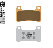 Гальмівні колодки galfer kh390 sintered metal (gold) sport front (HONDA cbr 600rr '05-'16, cbr 1000rr '04-16, vfr 800f '14-18, vfr 800x '15-17, cb 1000/1100)