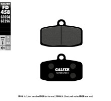Гальмівні колодки galfer kh612 напівметалеві (товщ. 7.3мм)