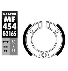 Гальмівні колодки galfer передні/задні YAMAHA pw 50 '80- (80x17mm) (y501)