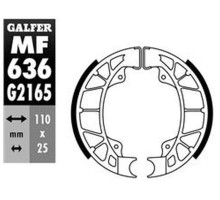 Galfer задні гальмівні колодки hexagon 125/150 '94-'99, skipper 125/150 '93-'97, piaggio vespa et2/et4 '00-, primavera/sprint 125 '15-, zip 50 '92-, zip 100 '07-