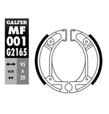 Galfer задні гальмівні колодки HONDA crf 70/80/100f '04-, dio 50 '91-'93, ne 50 vision '85-, kymco fever zx 50 '97-, sa 75/80 vision '89-