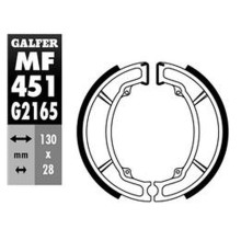 Galfer задні гальмівні колодки sh506 YAMAHA dt 125lc '84-, dt 80lc '85-'88, rd 125lc '82-'86, sr 250 '80-'97, tt 250/350 '86-'92, tt 600 '87-'92, tzr 80/125 '87-'9 1, xt 350 '85-'90, xv 250 virag
