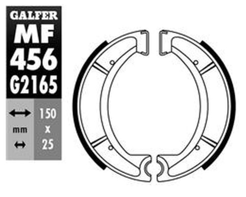 Galfer задні гальмівні колодки sh510 YAMAHA sr 500 '78-, xt 600 '85-'86, xt 600z '83-'88, yz 490 '86-