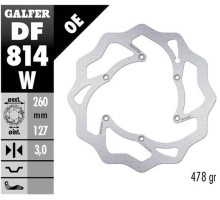 Galfer передний гальмувальний диск beta rr 250/300/350 '12-, rr 390/400/430/450/450/498 '14-, xtrainer 250/300 '15- wave (260x127x3mm)