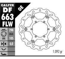 Гальфер гальмівний диск передний bmw f 650/700/800 gs 93-13 (298x105x4) хвиля