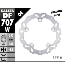 Galfer передний гальмівний диск bmw f 800r/s/st/gt '09-