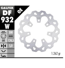 Гальмівний диск galfer передний harley-davidson (300x124.5x5) (колесо harley davidson chiser or slicer '09-'18)